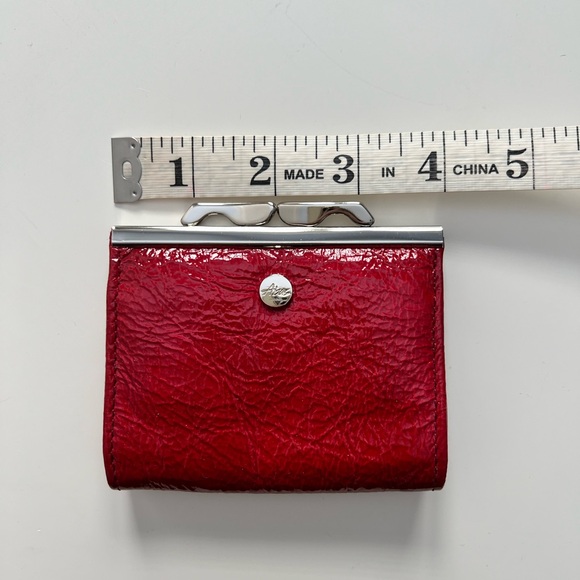 Abas Frame Coin Purse in Red - Picture 4 of 5